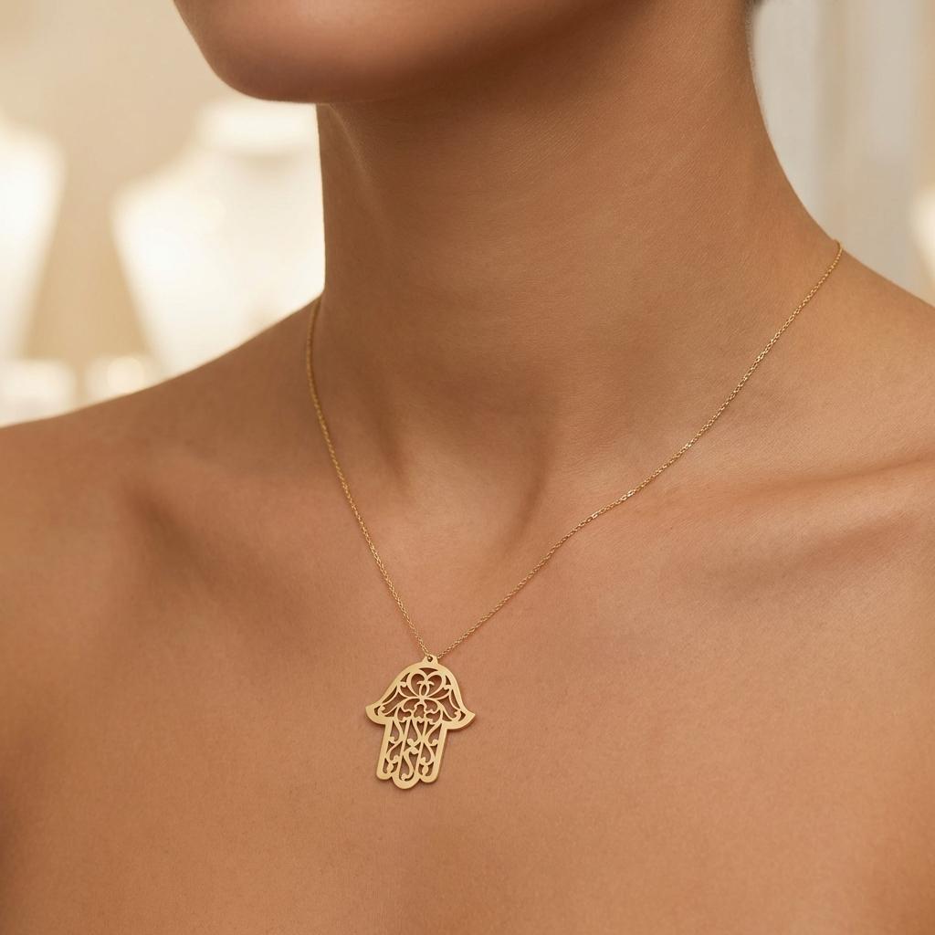 Hamsa Kolye - p02 hamsa kolye boyun 2